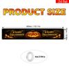 Halloween Yard Sign Party Banner, Happy Halloween Lettering Glowing Pumpkin Pattern, Polyester Outdoor Garden Courtyard Fence Decoration