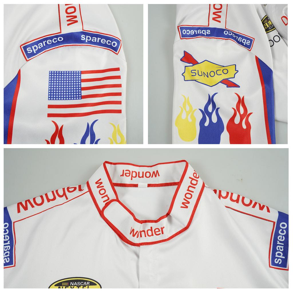 Фильм Рикки Бобби Косплей Униформа Гоночная одежда Топ Брюки Хэллоуин Карнавальные костюмы Ночи Талладеги Костюм для ролевой игры