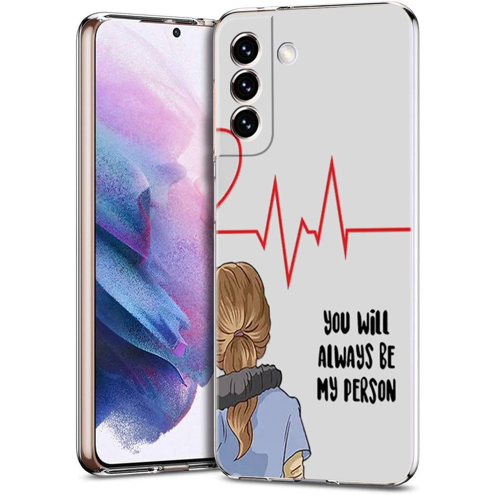 Чехол для телефона 'Анатомия Грей' 'Ты мой человек' для Samsung Galaxy S24 Ultra S23 FE S22 S20 S21 5G S10 S9 Plus S10E S8 Прозрачный чехол