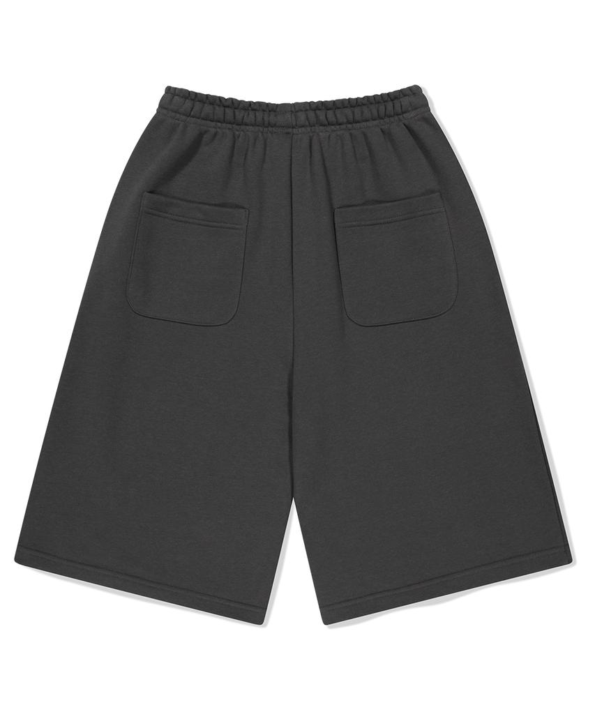 MAHAGRID Bermuda Mah Applique Sweatshort Charcoal(Mg2Fmmpa06A)
