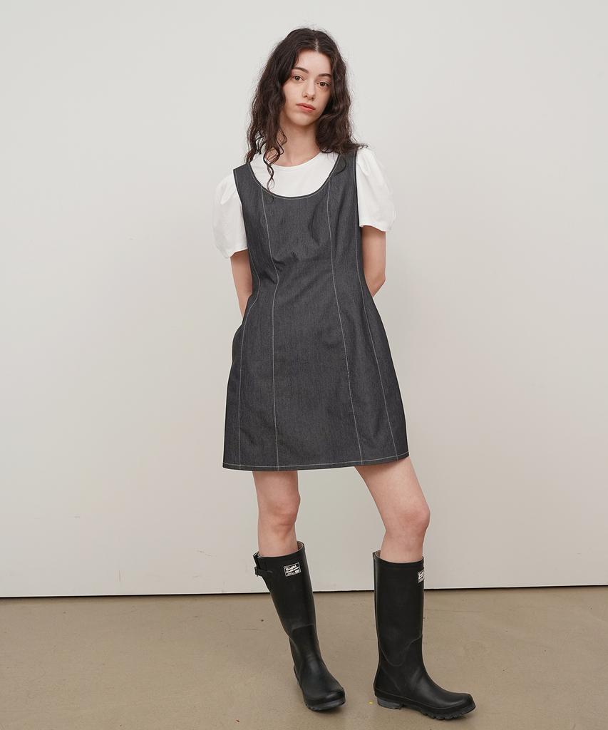 PAUL&ALICE Puff Round Neck Tee / 2 Colors