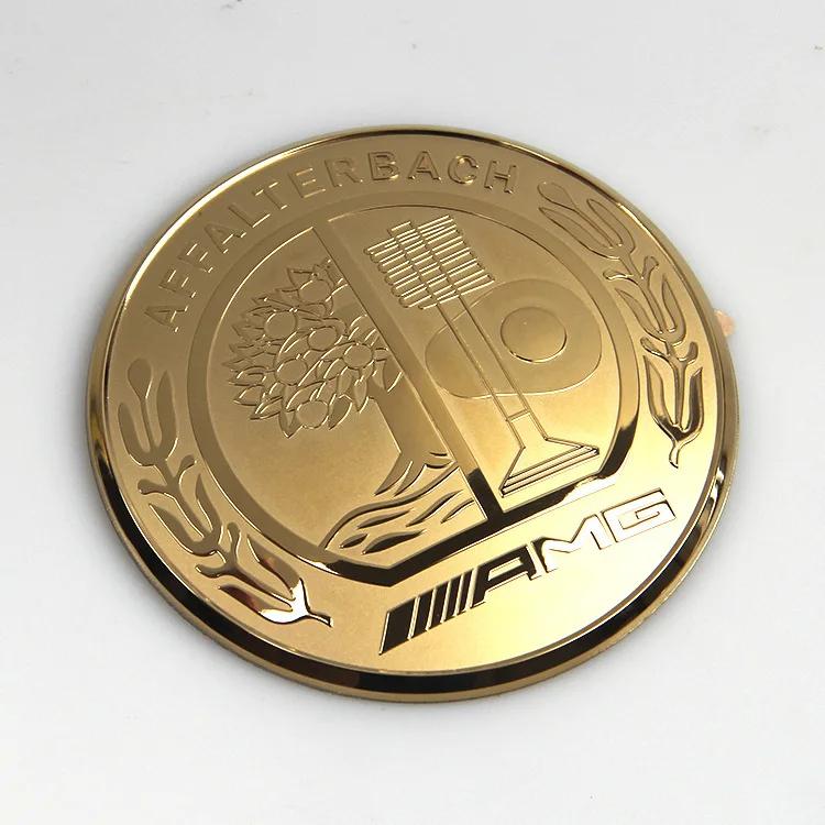 52мм 57мм Цельный 3D и Плоский Значок Звезда Яблоня Никель Эмблема Автомобиля для Mercedes Benz AMG Логотип Центра Рулевого Колеса Серебро Золото