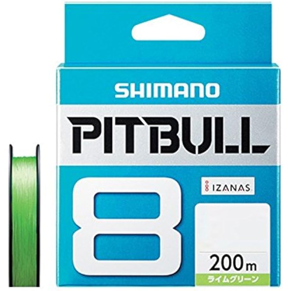 Shimano (SHIMANO) PE Line Pitbull 8 Strings 200m 0.6 Lime Green 14.5 lb PL-M68R