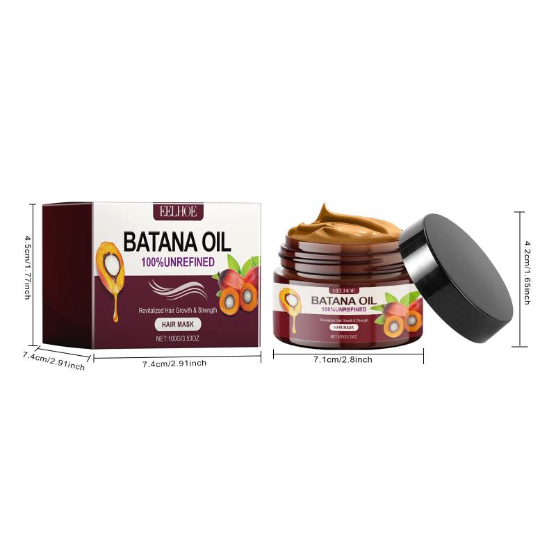 Batana Oil Hair  for Deep Repair Frizzy Hair Strong Plumping Nourishing Smoothing Home Hair Care