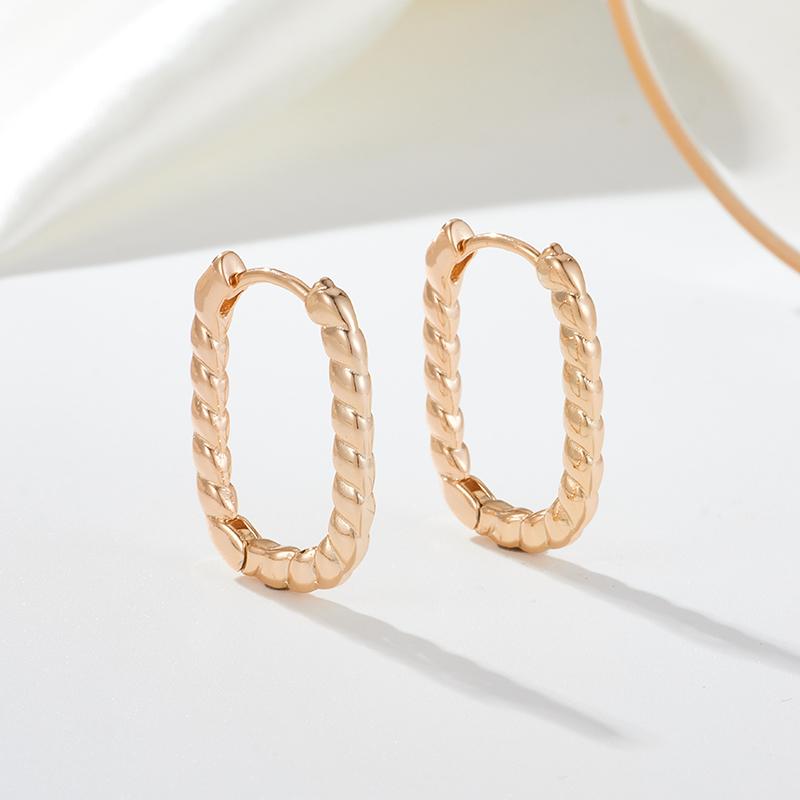 Глянцевые волнистые длинные серьги Kinel для женщин, легко подходящие изящные ювелирные изделия