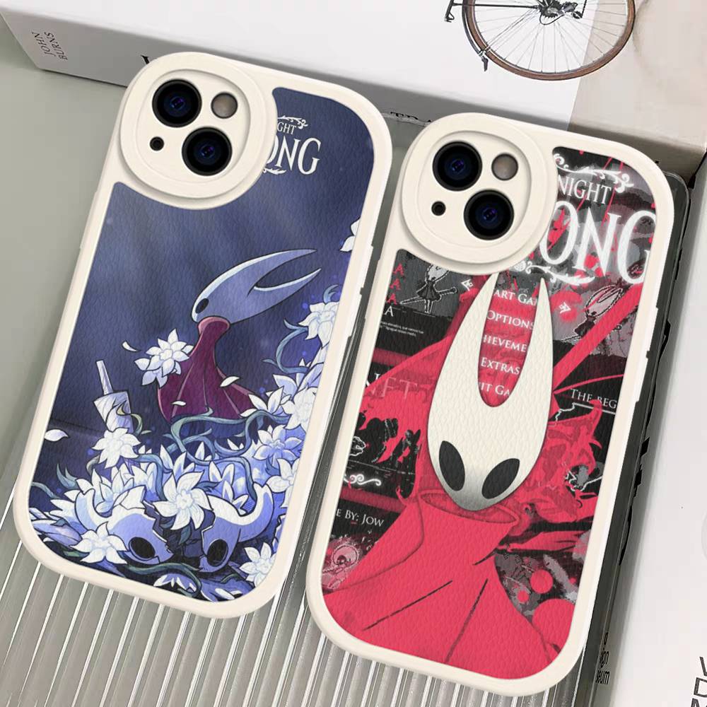 Чехол для телефона H-Hollow K-Knight S-Silksong для IPhone 11 12 13 14 15 16 Pro Max Plus Кожаный чехол