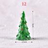1PC Gifts Santa Claus Miniatures Christmas Tree Resin Figurines Snowman Fairy Garden Decor