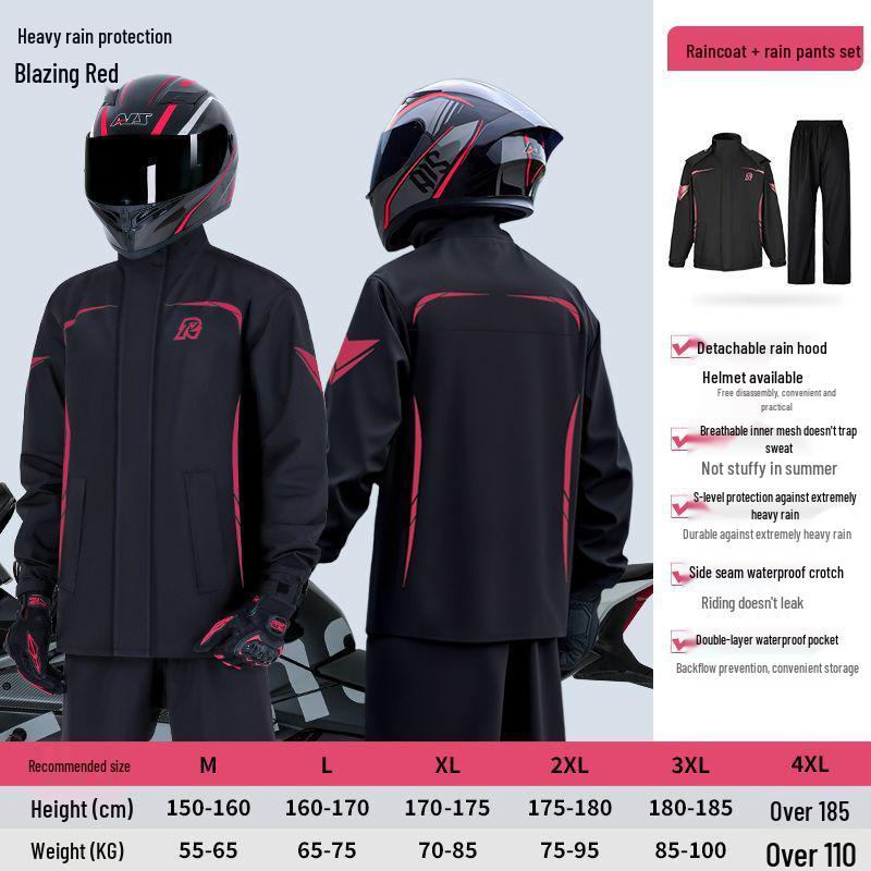 Водонепроницаемый мотоциклетный костюм - Комплект плаща и брюк для электромобиля для использования на открытом воздухе