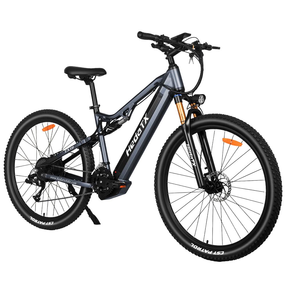 Hedatx TX19: 1000W eats mountains. 48V19.2Ah lasts weeks. 29×2.4" tires grip hard. Hydraulic brake reliable