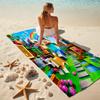Beach Towel with Minecraft Pattern - soft,absorbent,machine washable Lightweight&Modern,swimming,Travel Essentials