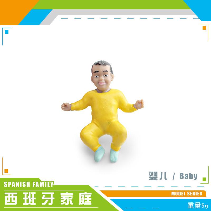 Набор реалистичных фигурок членов семьи, включая дедушку, бабушку, папу, маму и детей, для коллекционирования и демонстрации