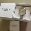Б/у Мы снизили цену! Часы SKAGEN серебристый сетчатый ремешок