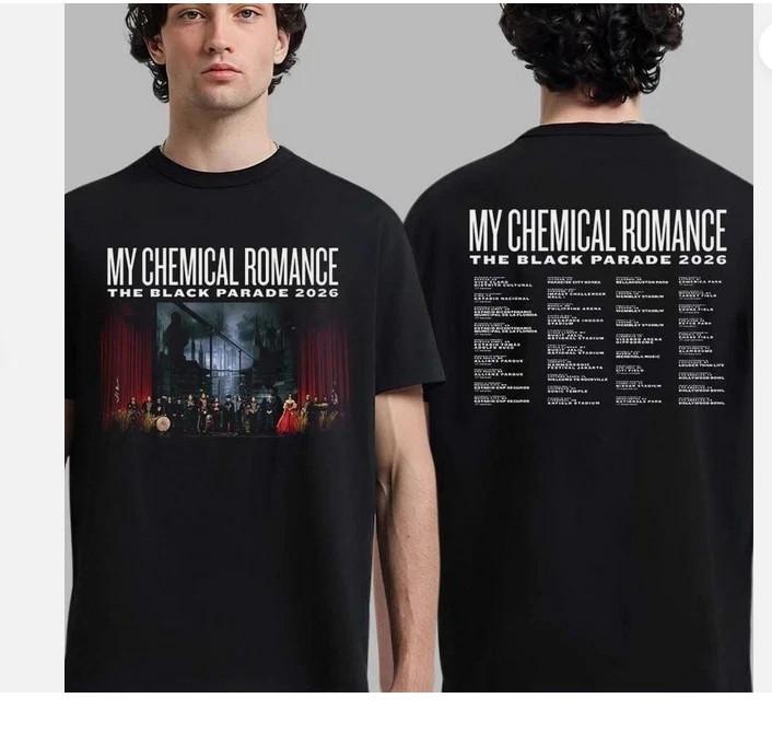 My Chemical Romance The Black Parade Тур 2026 Города Даты Двусторонний Футболка