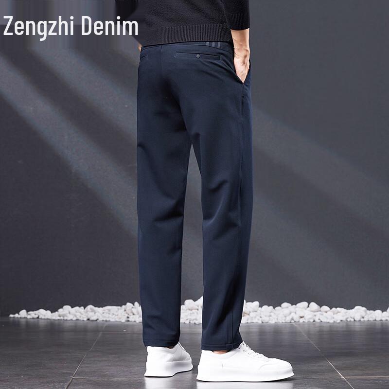 Zengzhi Men's 2025 Fall Loose Straight Business Casual Trousers