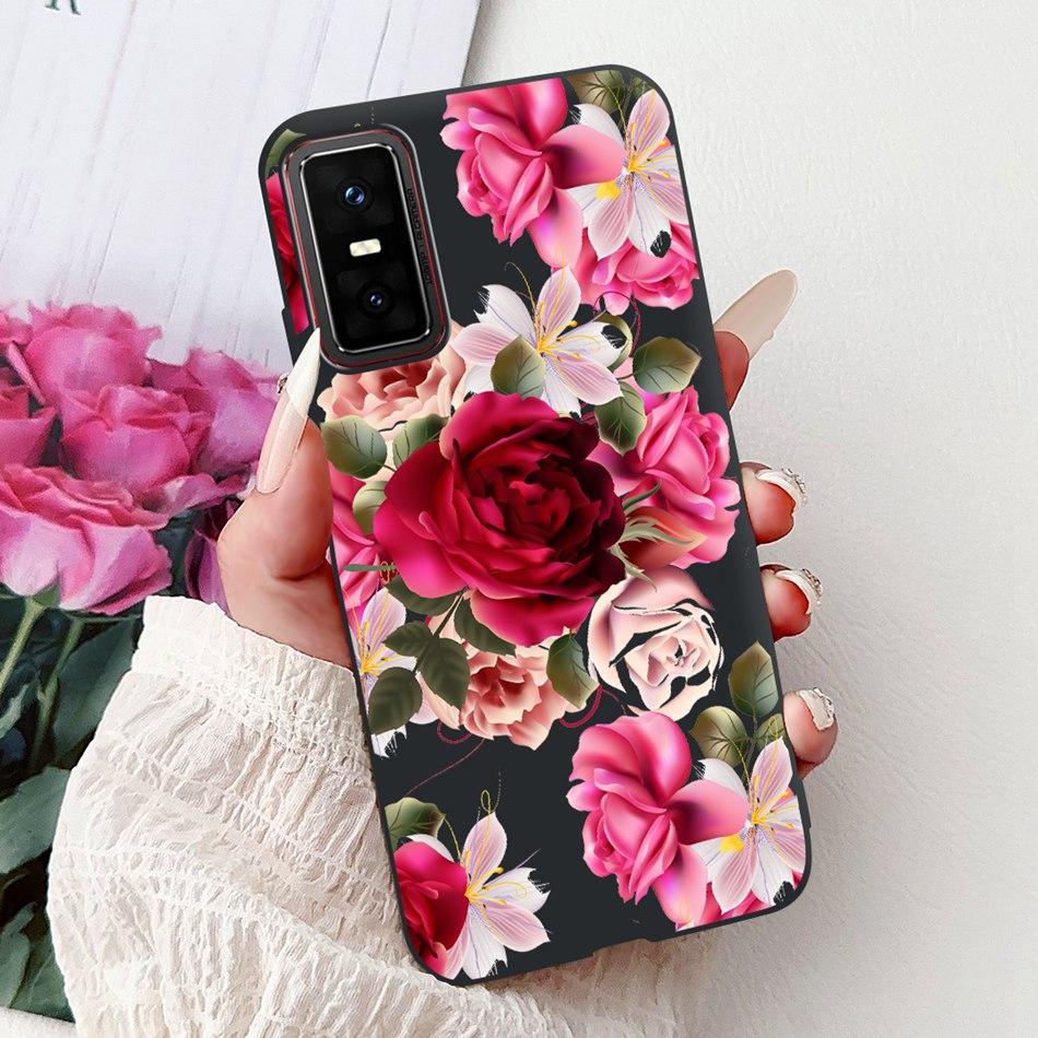 Для Infinix GT 30 Pro X6873 2025 Элегантный Цветочный Бабочка Чехол для Телефона Для Infinix GT30 Pro 5G Мягкий Силиконовый ТПУ Чехлы