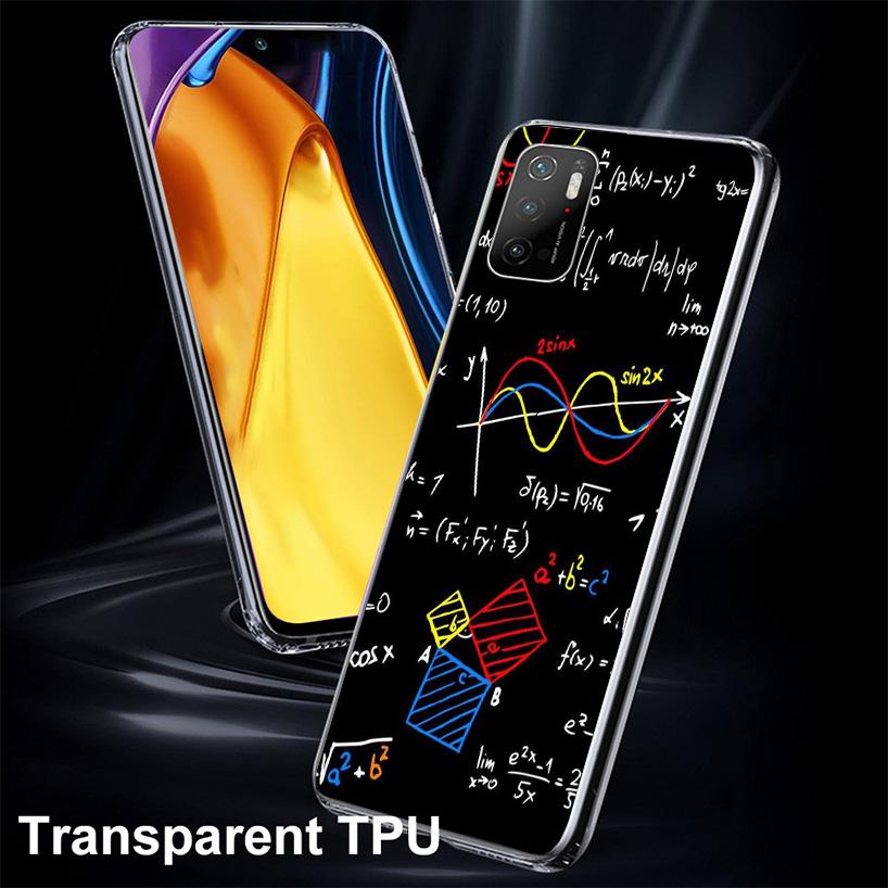 Physics Chemical Mathematics Phone Case For Xiaomi Poco X7 X6 X5 Pro F7 Ultra Redmi 15C 15 13 13C 12 12C 10 10A 10C 9 9A 9C 9T C