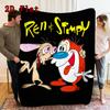 Comic-style print 2D Flat Pattern Flannel Blanket High quality All Seasons Warmth and Comfort Perfect for Christmas Gifts.