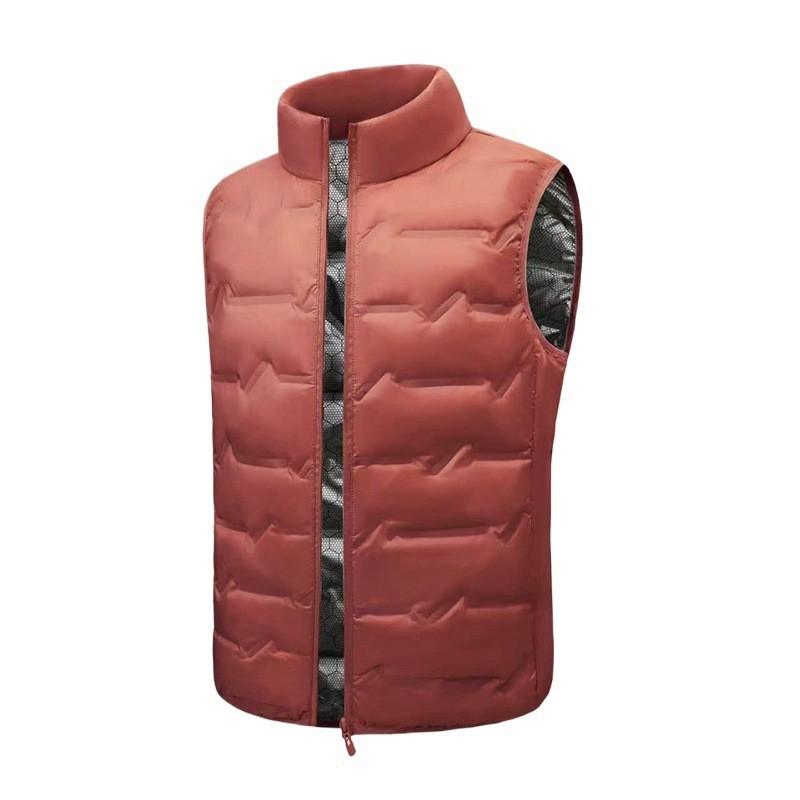 2026 Fall Winter Stand Collar Down Vest Men Lightweight 80 White Duck Graphene Plus Size Sleeveless Waistcoat