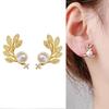 925 Silver Heart Pearl Stud Earrings for Women Luxury Minimalist Jewelry