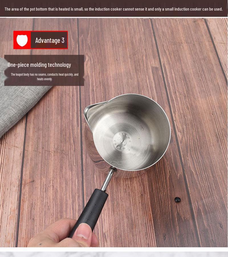 Кувшин из нержавеющей стали 304 с длинной ручкой для латте-арта и вспенивания (300-950 мл)