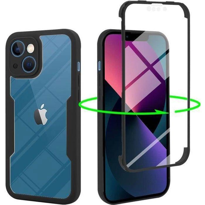 Полностью защитный чехол - PROSHOP - для iPhone 13 - Черный - ТПУ + ПК - Матовый