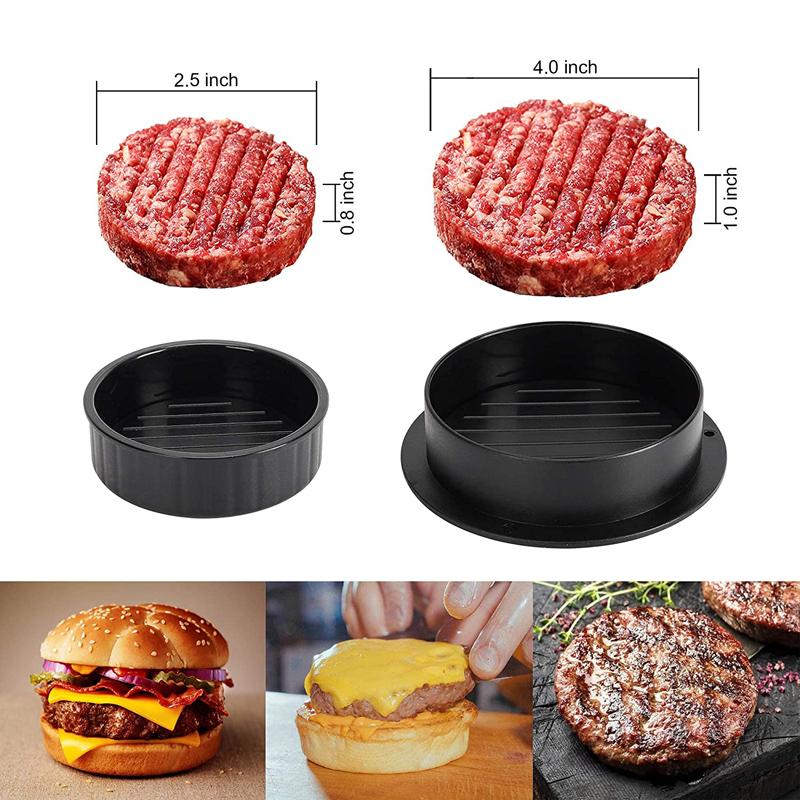 Hamburger Press Stuffed Burger Patty Maker 2-in-1 Adjustable BBQ Burger Beef Meat Press Mold Kitchen Tools Cooking Accessories