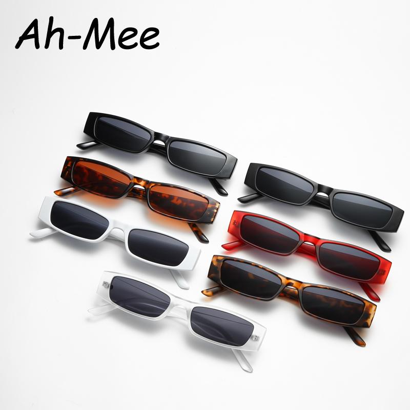 Protective Glasses 2pcs New Fashion Narrow Frame Square Sunglasses Women Casual Brand Design Black Lens Sun Glasses Female UV400