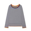 Womens Long Sleeve Crew Neck Striped Knit Sweater Casual Layered Top 2026 Fall