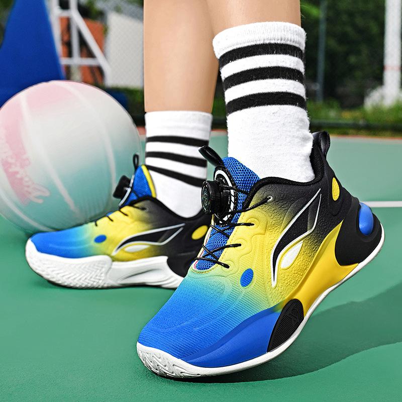 Boys shoes new casual summer sports shoes versatile trend sports children's high-top sports basketball shoes