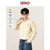 Повседневная оксфордская рубашка с длинным рукавом SPAO Bear Co-branded