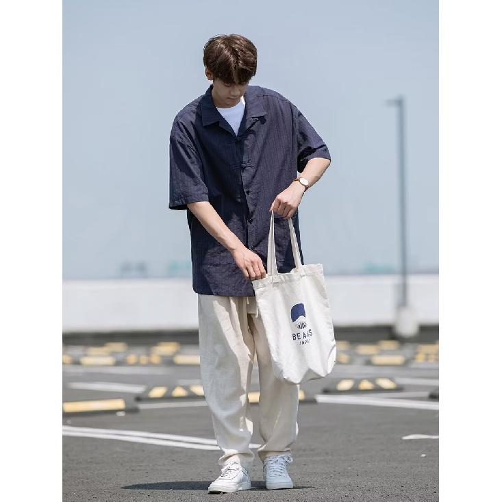 Летняя одежда мужская ретро повседневная рубашка студенческая свободная нишевая дизайнерская забавная новая мужская верхняя часть для ношения на открытом воздухе