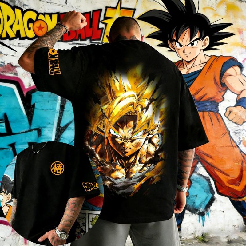 Oversized Cosplay Costume Dragon Ball Piccolo 2026 Summer New Product Harajuku Anime Printed Y2K Hip Hop Casual Unisex T-shirt