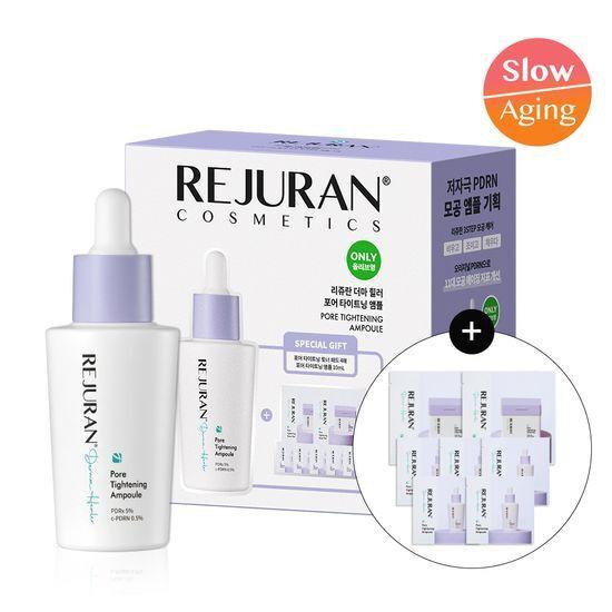 Лифтинг Rejuran Derma Healer Сыворотка для сужения пор 30 мл Акция (Ампула 10 мл + 2 тонер-пада x 2 шт.)