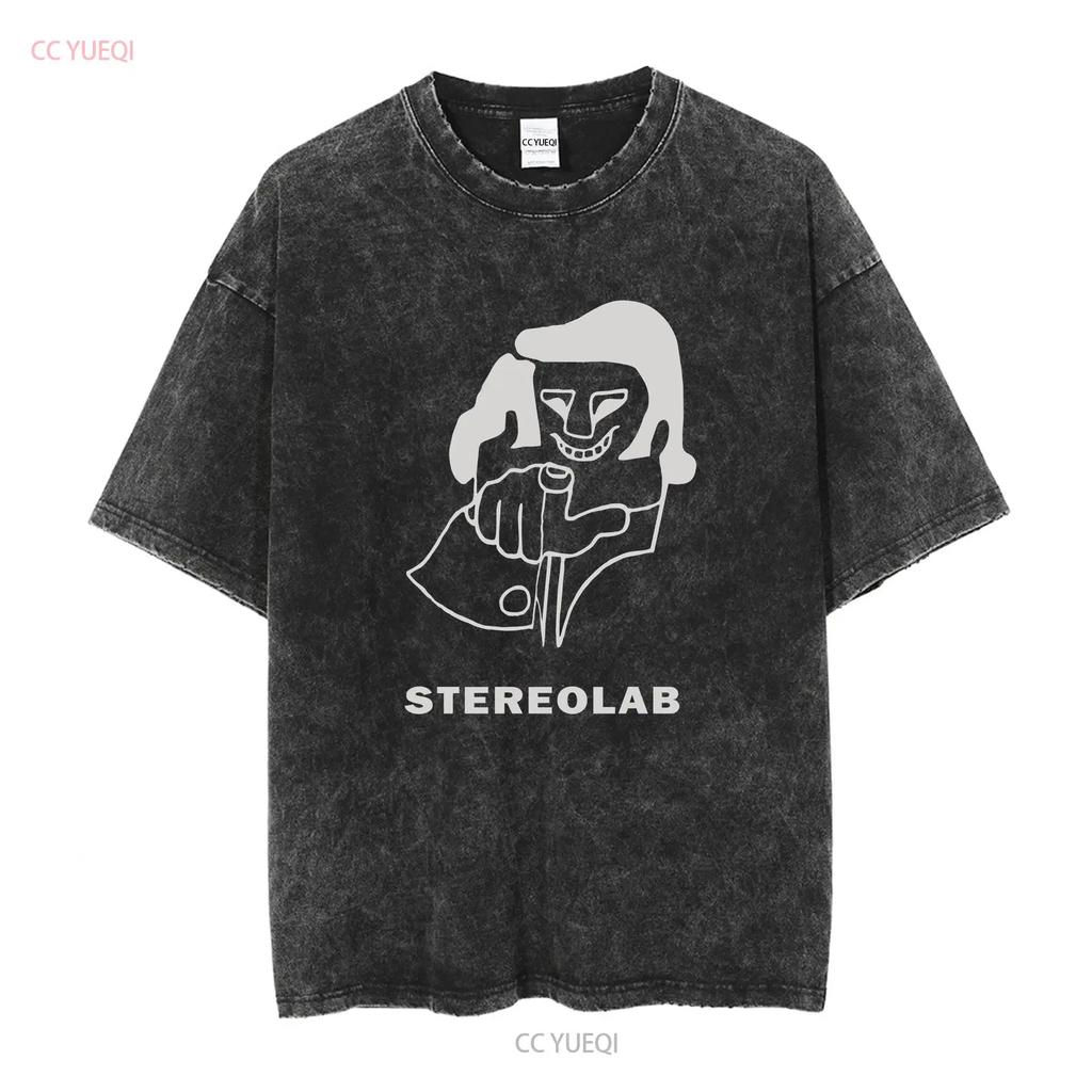 New Stereolab T shirt short sleeve full size SP8454 long or sleeves vintage Washed Top For Everyday Wear graphic Stylish