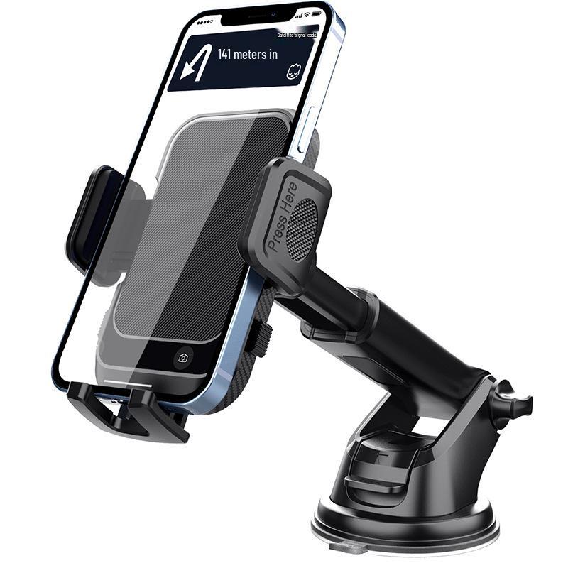 Universal Car Phone Holder with Suction Cup or Air Vent Mount