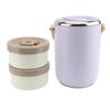 Vacuum Insulated Food Container 2L 304 Stainless Steel Stackable Portable Insulated Lunch Box Hot