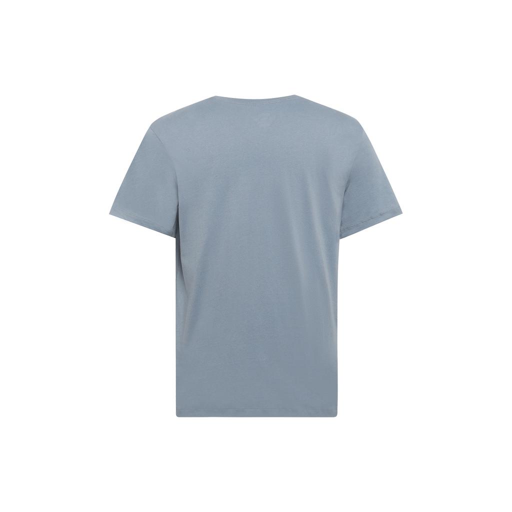 Nike Однотонная футболка с круглым вырезом и логотипом, мужские топы, синяя AR5005-493