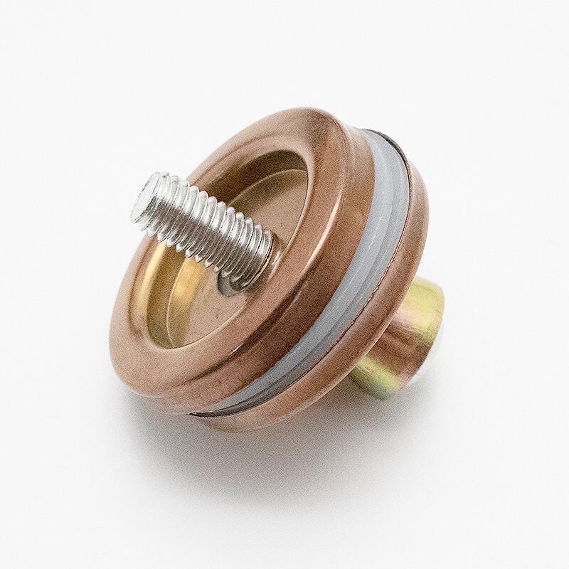 HKsq-67 Thickened Stainless Steel Rose Gold Glass Door Handle