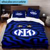 3pcs Mi-lan FC Emblem Printed Bedding Set Duvet Cover Closure Includes 1 Duvet Cover & 2 Pillowcases Bedding Sets Home Decor Gifts