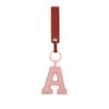A To Z Pu Leather Initial Letter Keychain Women  Cartoon Candy Color Bag Phone Pendant Car Keyrings Jewelry Gifts