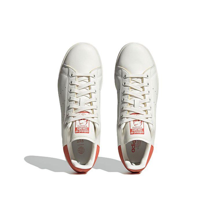 Adidas Stan Smith Primegreen Белые красные кроссовки унисекс Preloved Off-White HQ6816