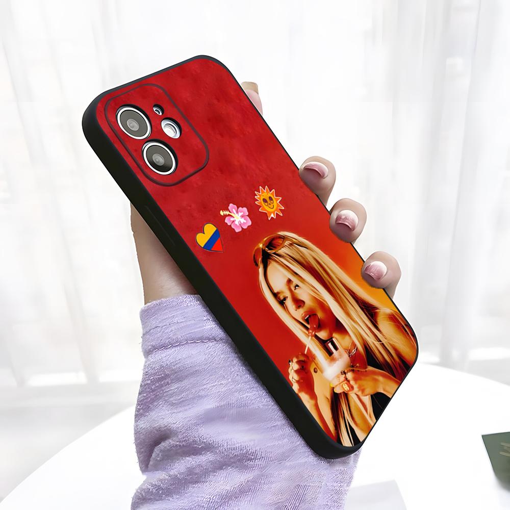 Чехол для телефона певицы K-Karol G для IPhone 17 Pro Max 15 Pro 16 14 Plus 12 13 Mini 11 Pro Ударопрочный Мягкий Чехол