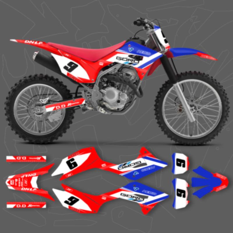 DSMTECH Motorcycle Graphics Decals Stickers Kits For Honda CRF250F 2019 2020 2021 250F 250cc 001