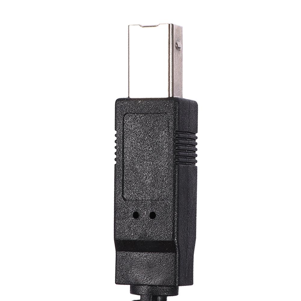 Черный 80 см сканер для принтера двойной USB USB мужской кабель передачи данных Y-кабель мужской к стандартному B мужской