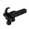 Tri-Ball Trailer Hitch Mount Fits 2" Receiver 1-7/8" 2" 2-5/16" Three Ball Sizes Heavy Duty Towing Hitch for Pickup Truck SUV