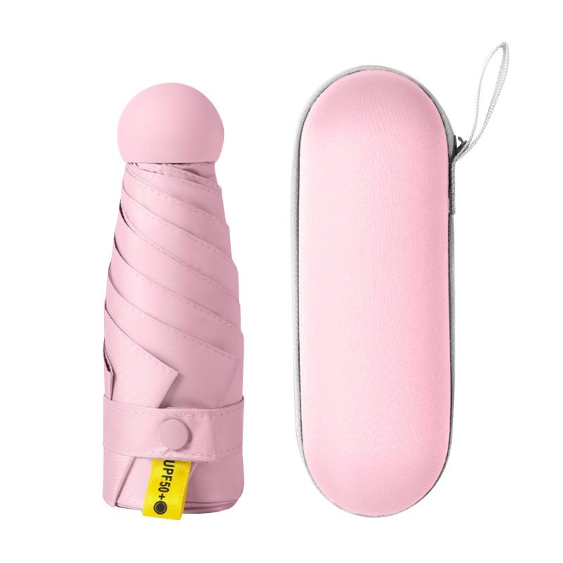 Маленький компактный зонт мини-размера от солнца и дождя легкий карманный зонт защита от солнца и ультрафиолета