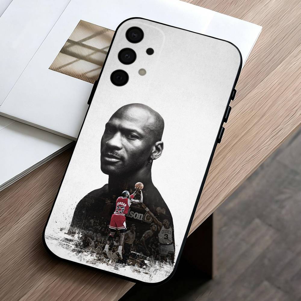 Чехол для телефона M-Michael J-Jordan-N для Samsung Galaxy A73, A72, A71, A70, A53, A52, A51, Другие Мягкий Черный Корпус