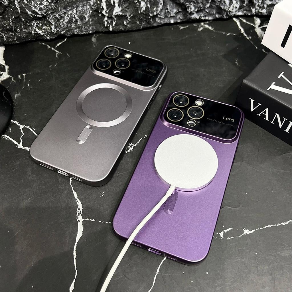 Роскошные однотонные магнитные мягкие чехлы для iPhone 15 14 13 12 11 Pro Max Plus, большой защитный чехол для окна камеры Magsafe, чехол для телефона