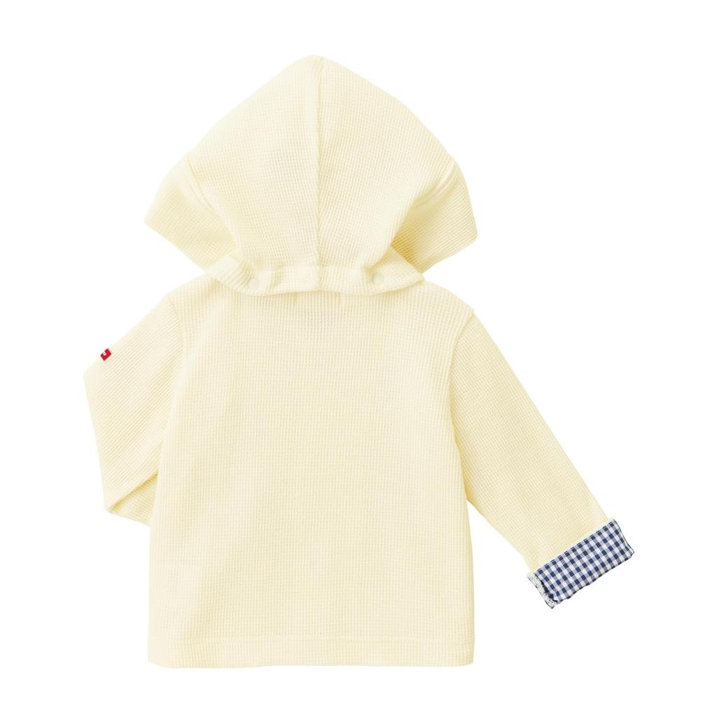 Худи MIKIHOUSE HOT BISCUITS для мальчиков и размер LL Продукт для девочек, цвет слоновой кости, (100-110cm), Код 73-3705-490