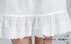Нижняя юбка 55 см длиной до колена хлопковая короткая кружевная нижняя юбка расклешенная внутренняя юбка эластичный пояс нижнее белье японское свадебное платье кимоно белое L